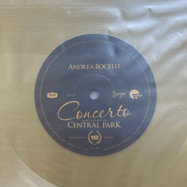Andrea Bocelli - Concerto (One Night In Central Park) [10th Anniversary Edition] [Gold Vinyl] (60254719365)