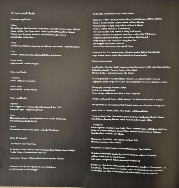 David Gilmour - Luck And Strange [Black Vinyl] (198028046114)