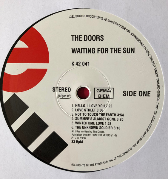 The Doors - Waiting For The Sun (42 041)