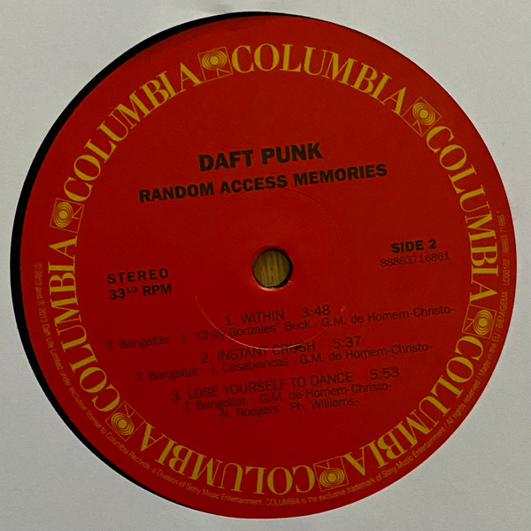 Daft Punk - Random Access Memories (888837168618)