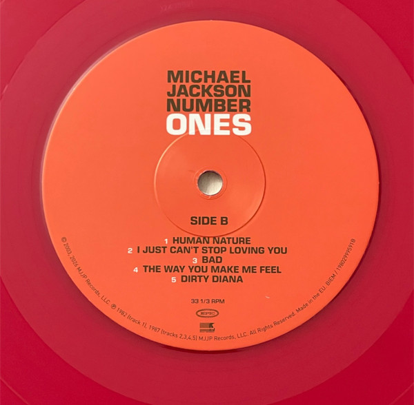 Michael Jackson - Number Ones [The Best Of ...] [Red Vinyl] (0199584107011)