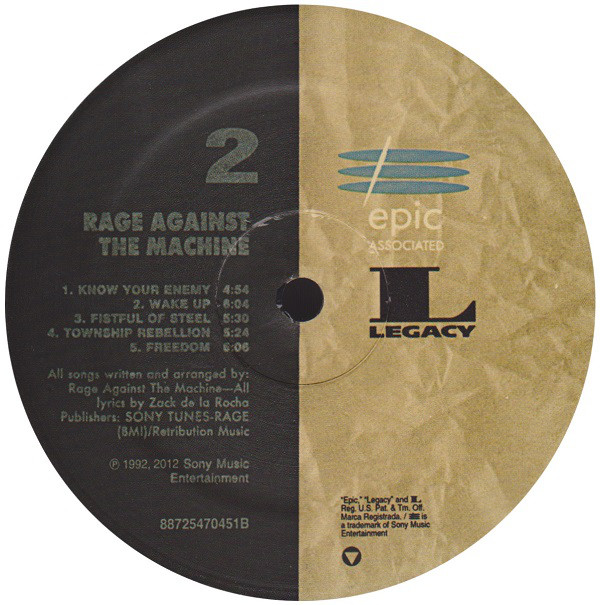 Rage Against The Machine - Rage Against The Machine (88725470451)