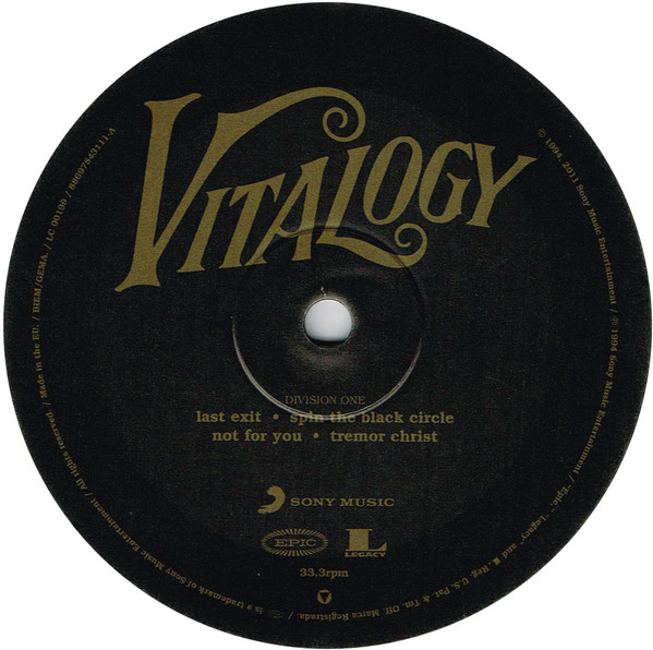 Pearl Jam - Vitalogy (88697843111)