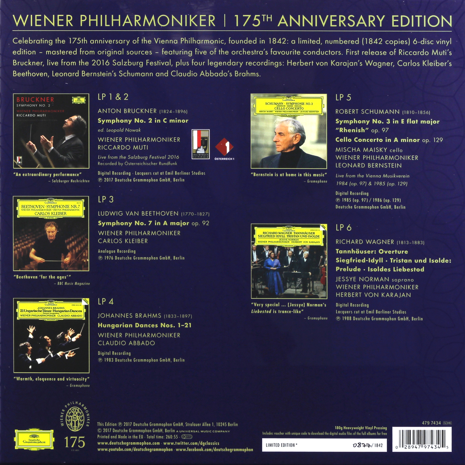 Wiener Philharmoniker - 175th Anniversary Edition (479 7434)
