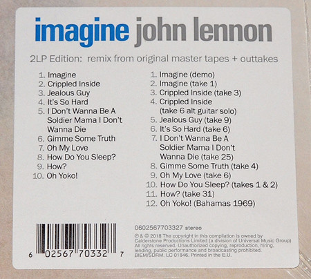 John Lennon - Imagine (0602567703327)