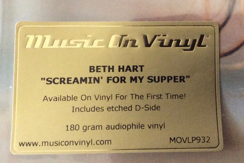 Beth Hart - Screamin' For My Supper (MOVLP932)