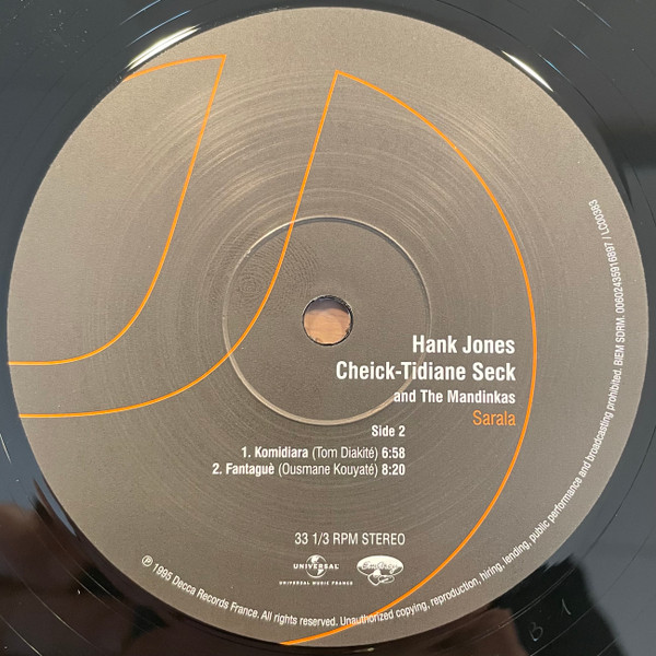 Hank Jones Meets Cheick-Tidiane Seck And The Mandinkas - Sarala (0602435916880)