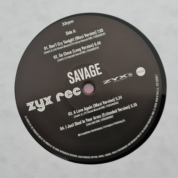 Savage - Greatest Hits & Remixes Vol. 2 (ZYX 23039-1)