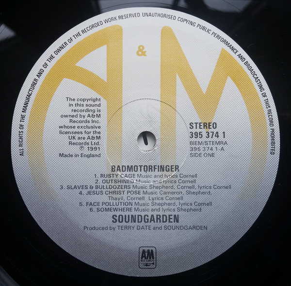Soundgarden - Badmotorfinger (395 374-1)