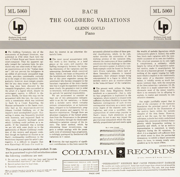 Glenn Gould - Bach: The Goldberg Variations (88875091041)