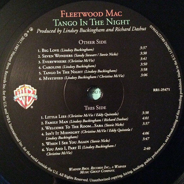 Fleetwood Mac - Tango In The Night (081227935610)