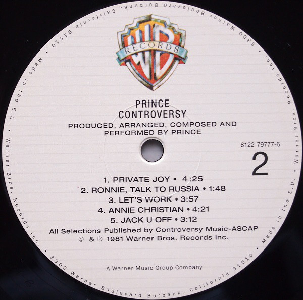 Prince - Controversy (8122-79777-6)