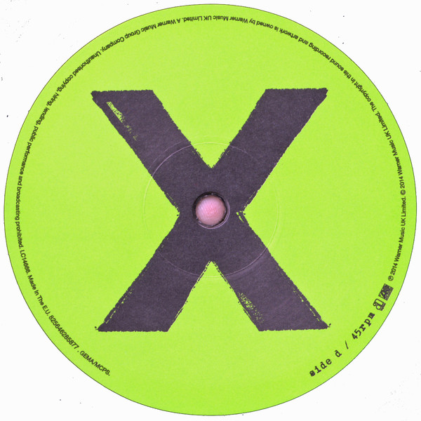 Ed Sheeran - X [Black Vinyl] (825646285877)