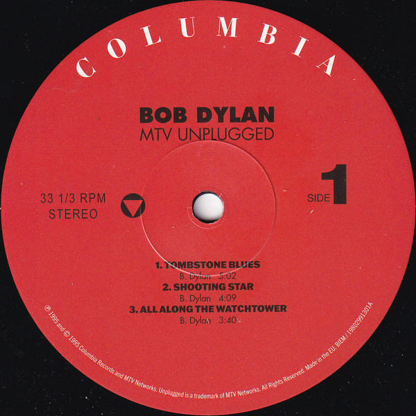 Bob Dylan - MTV Unplugged™ (0198029913019)