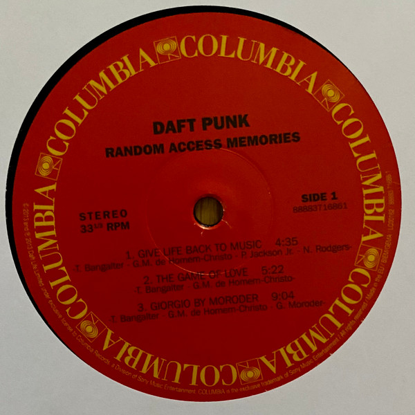Daft Punk - Random Access Memories (888837168618)