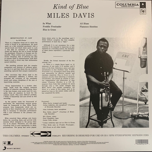 Miles Davis - Kind Of Blue [Clear Vinyl] (19439802191)