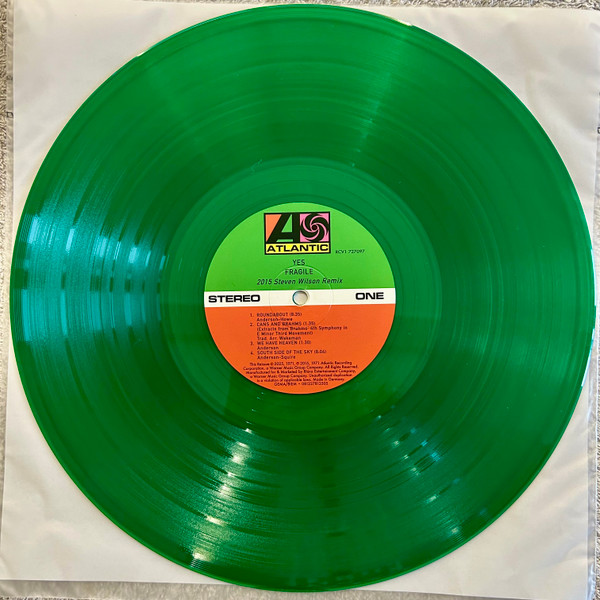 Yes - Fragile [Green Vinyl] [Steven Wilson Stereo Remix] (0081227813505)