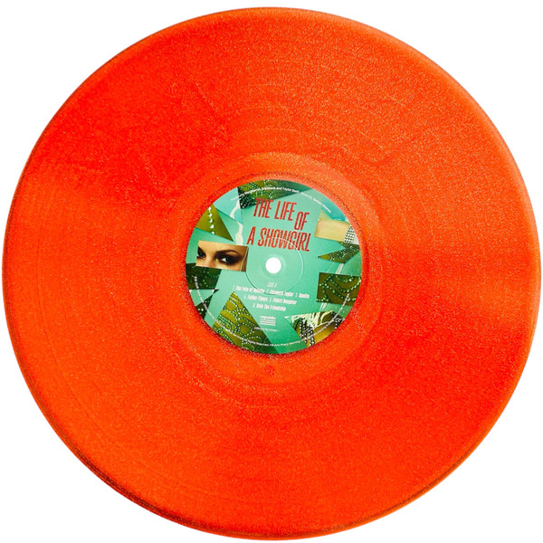 Taylor Swift - The Life Of A Showgirl [Portofino Orange Glitter] (602478225260)