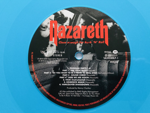 Nazareth - Close Enough For Rock 'N' Roll (SALVO389LP)