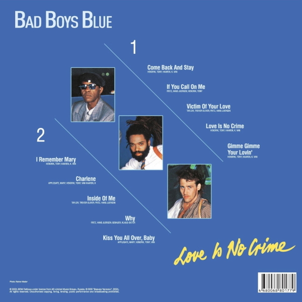 Bad Boys Blue - Love Is No Crime [Blue Vinyl] (4680068801779)