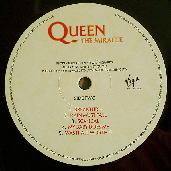 Queen - The Miracle (00602547202802) [EU]