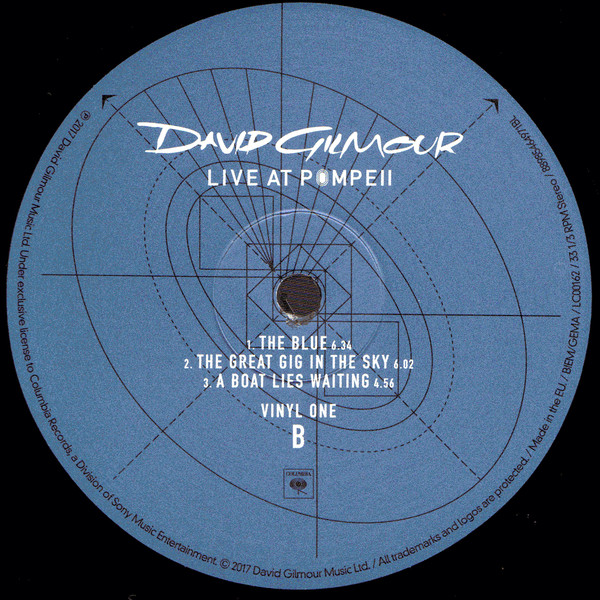 David Gilmour - Live At Pompeii (88985464971)