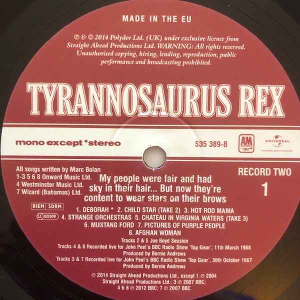 T. Rex - My People Were Fair (535 389-6)