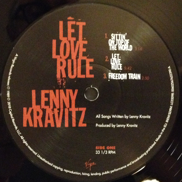 Lenny Kravitz - Let Love Rule (00602567581932)