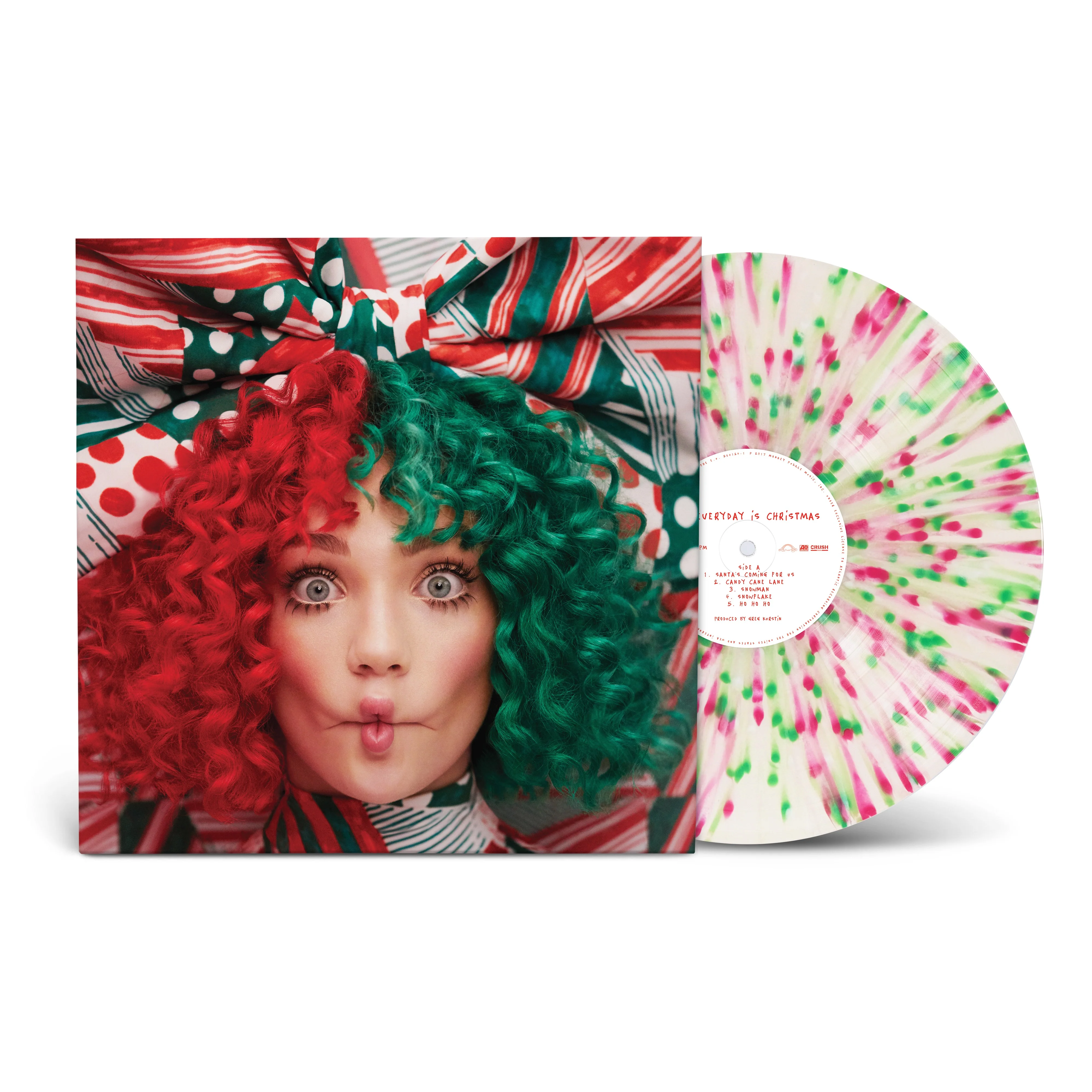 Sia - Everyday Is Christmas [White, Green, Pink Splattered Vinyl] (075678604140)