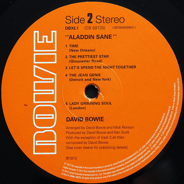 David Bowie - Aladdin Sane (0825646289431)
