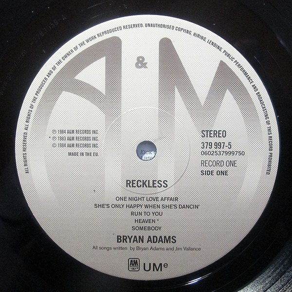 Bryan Adams - Reckless (378 305-9)