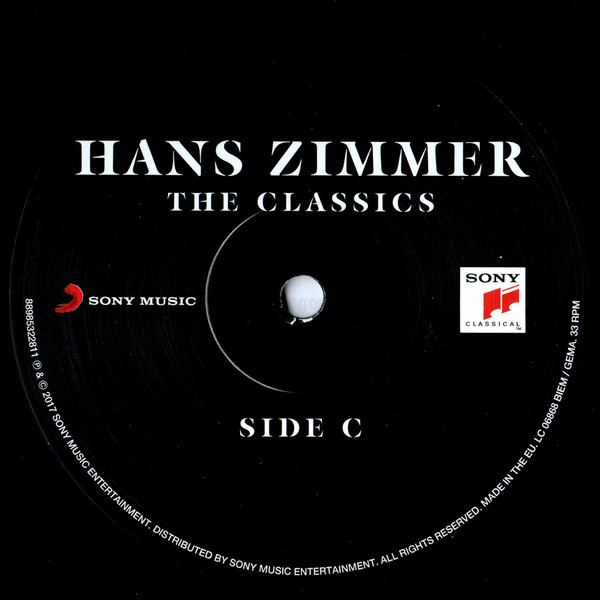 Виниловая пластинка Hans Zimmer The Classics 88985322811 купить 8120