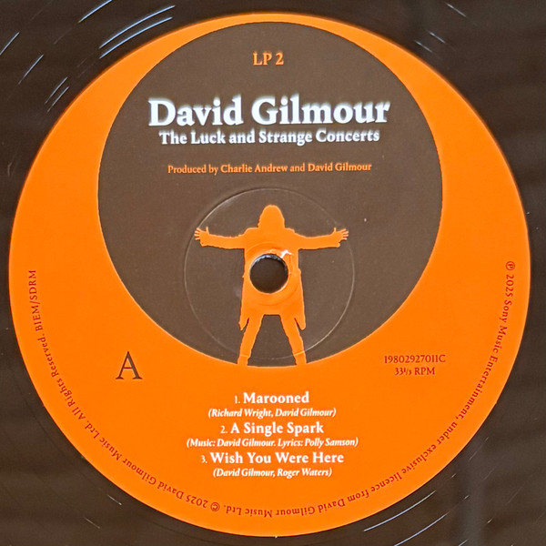 David Gilmour - The Luck And Strange Concerts (198029270112)
