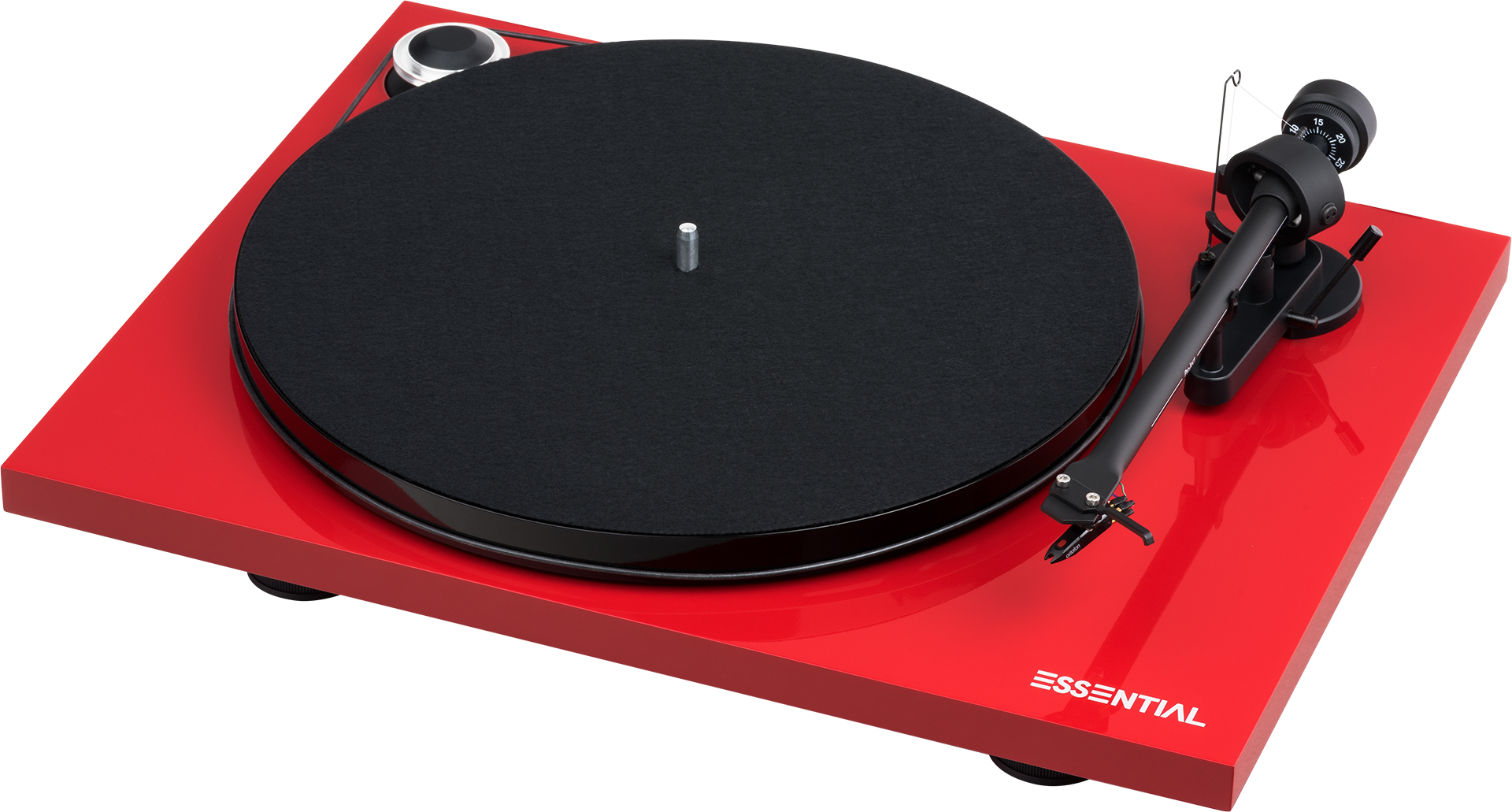 Pro-Ject Essential III (Ortofon OM 10) piano red