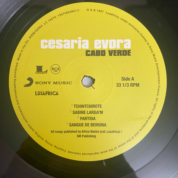 Cesaria Evora - Cabo Verde (0190758538518)