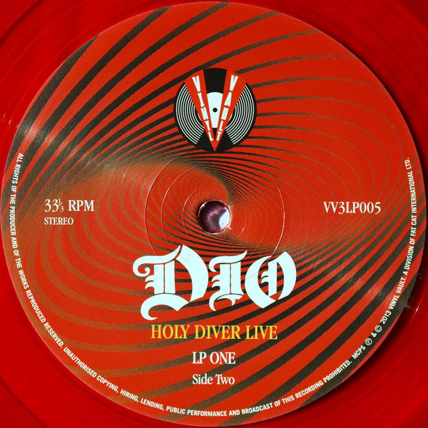 DIO - Holy Diver Live [30th Anniversary Edition] [Red Vinyl] (VV3LP005)
