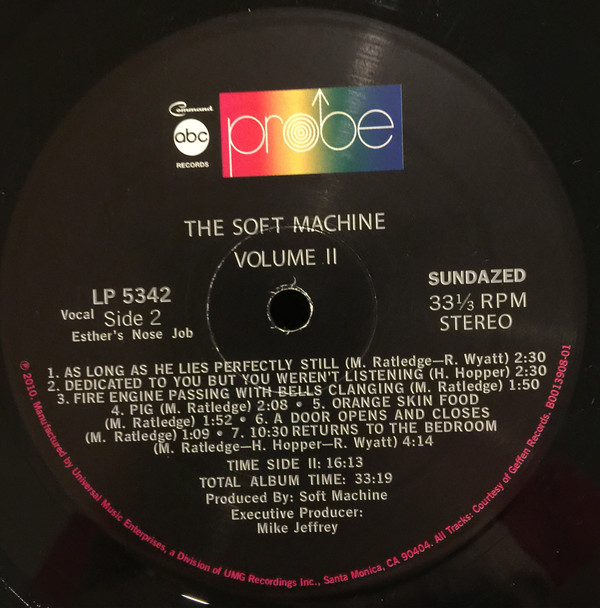 The Soft Machine - Volume Two (LP 5342)
