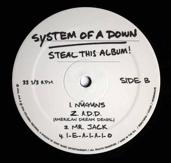 System Of A Down - Steal This Album! (0190758656212)