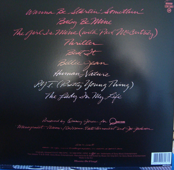 Michael Jackson - Thriller (MOVLP014)