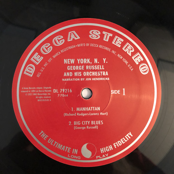 George Russell And His Orchestra - New York, N.Y. [Acoustic Sounds Series] (B0032835-01)