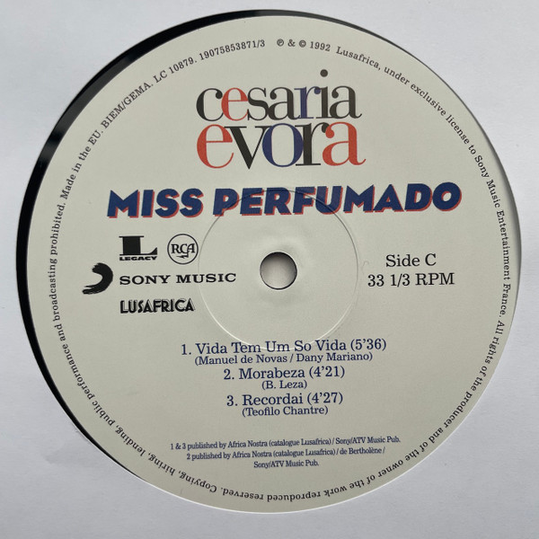 Cesaria Evora - Miss Perfumado (0190758538716)