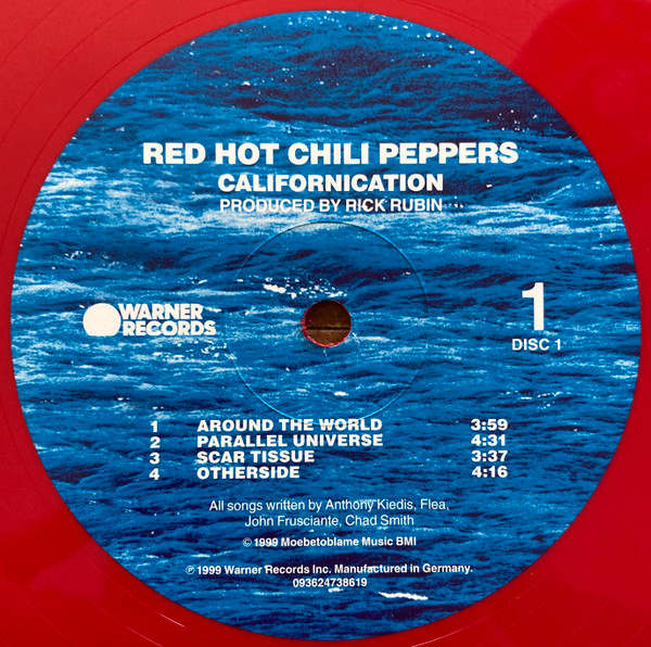Red Hot Chili Peppers - Californication [25th Anniversary Edition] [Red & Ocean Blue Vinyl] (0093624843276)