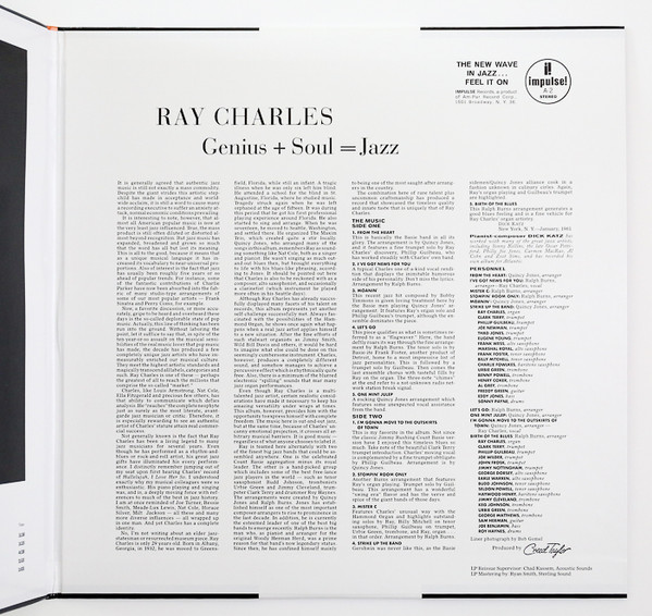 Ray Charles - Genius + Soul = Jazz [Acoustic Sounds Series] (B0033210-01)