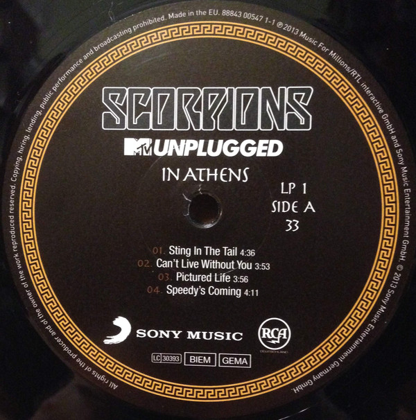 Scorpions - MTV Unplugged In Athens (88843 00547 1)