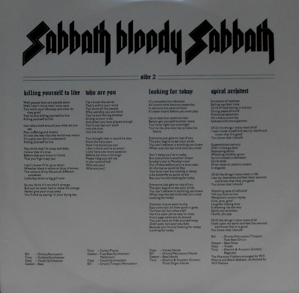 Black Sabbath - Sabbath Bloody Sabbath (BMGCAT484)
