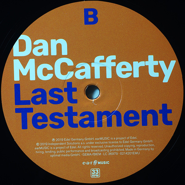 Dan McCafferty - Last Testament (0214201EMU)