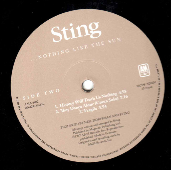 Sting - ...Nothing Like The Sun (0082839391214)