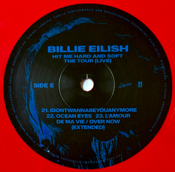 Billie Eilish - Hit Me Hard And Soft: The Tour [Live] [Blue & Yellow & Red Vinyl] (0602488275453)