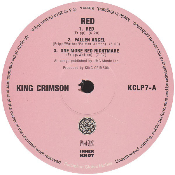 King Crimson - Red (KCLP7)