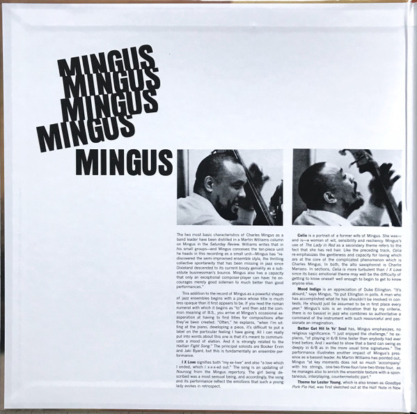 Charles Mingus - Mingus Mingus Mingus Mingus Mingus [Acoustic Sounds Series] (B0033601-01)